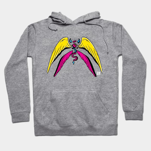 CMYK Angel Eye Hoodie by kenallouis